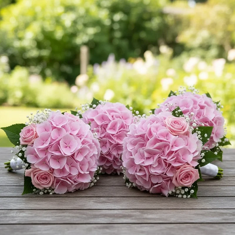 Pink Hydrangea Bouquet