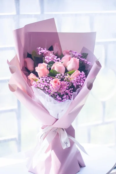 Flower bouquet frosted blooms