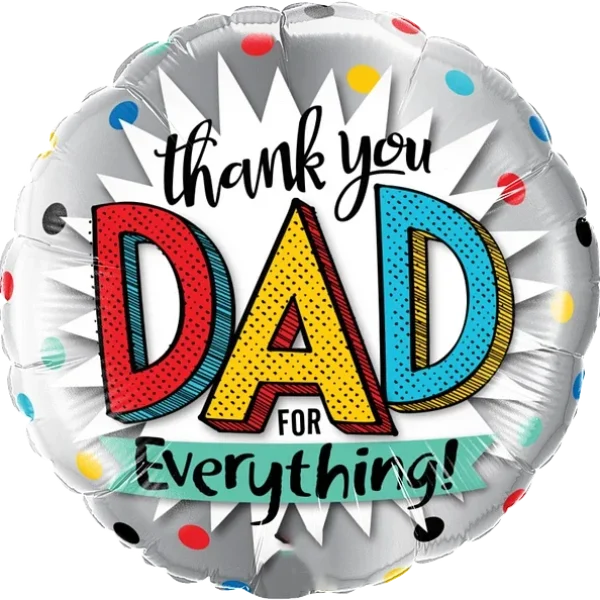 Thank You Dad For Everything Balloon