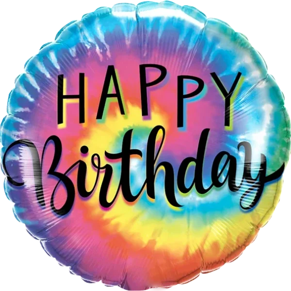 Birthday Tie Dye Swirls