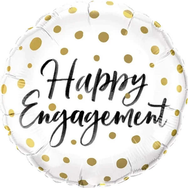 Happy Engagement Gold Dots