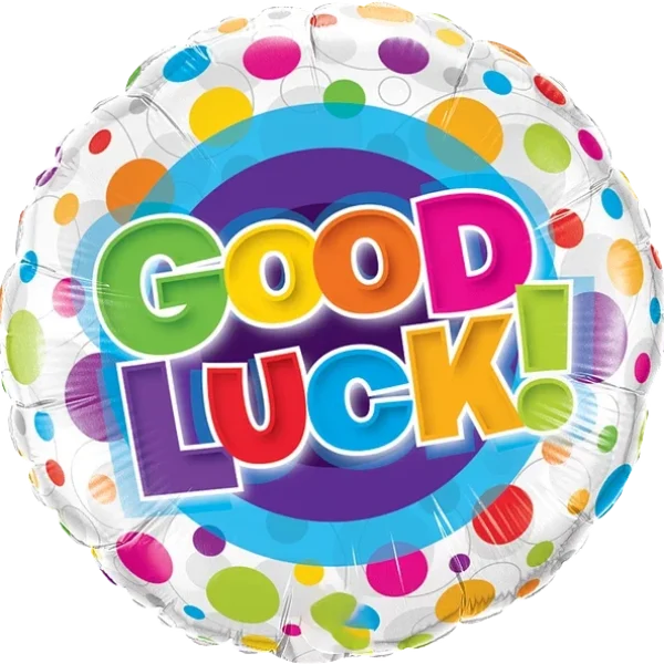 Good Luck Colorful Dots