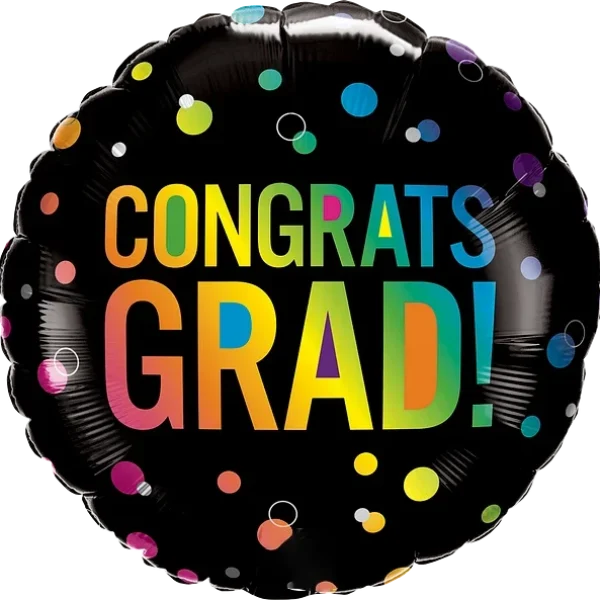 Congrats Grad Ombre Dots
