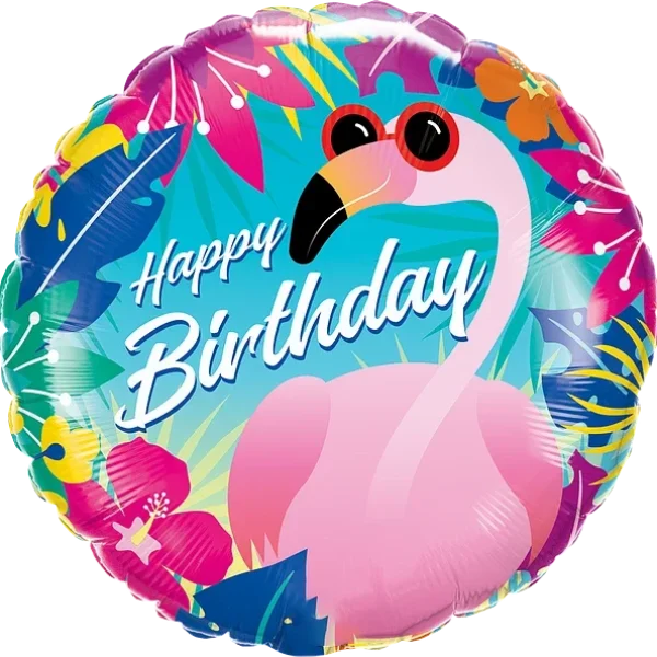 Birthday Tropical Flamingo