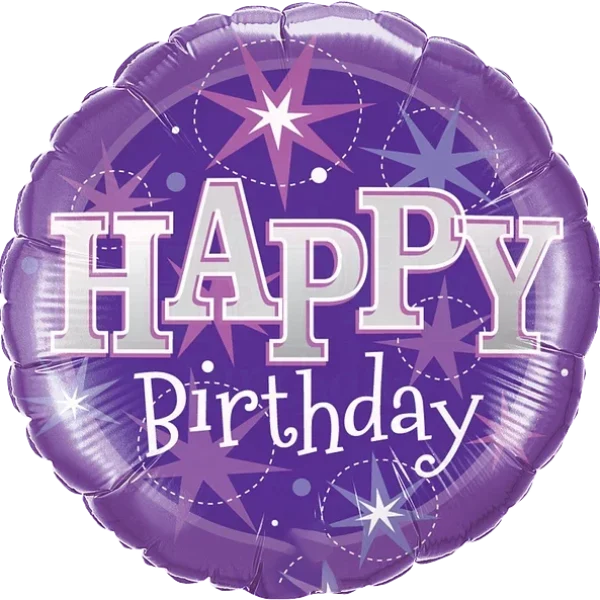 Birthday Purple Sparkle