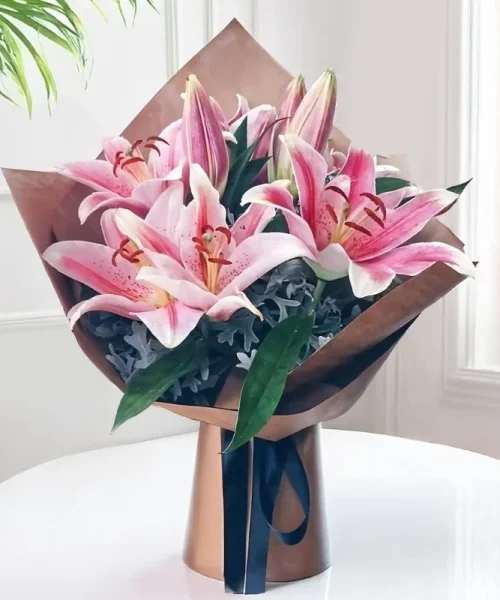 Bouquet of Pink Lilies-img