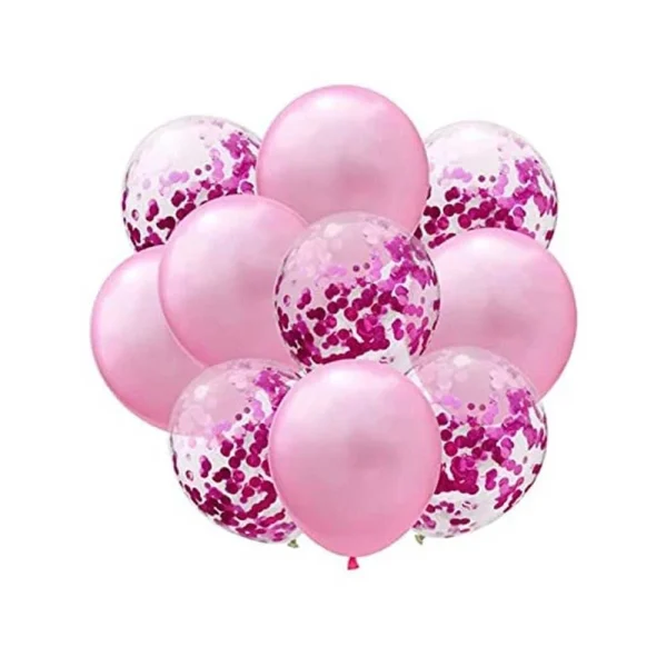 Dark pink Conffeti set of 10
