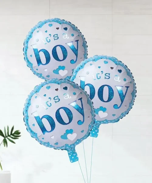 Its a Boy Helium Balloon 3 Pcs img