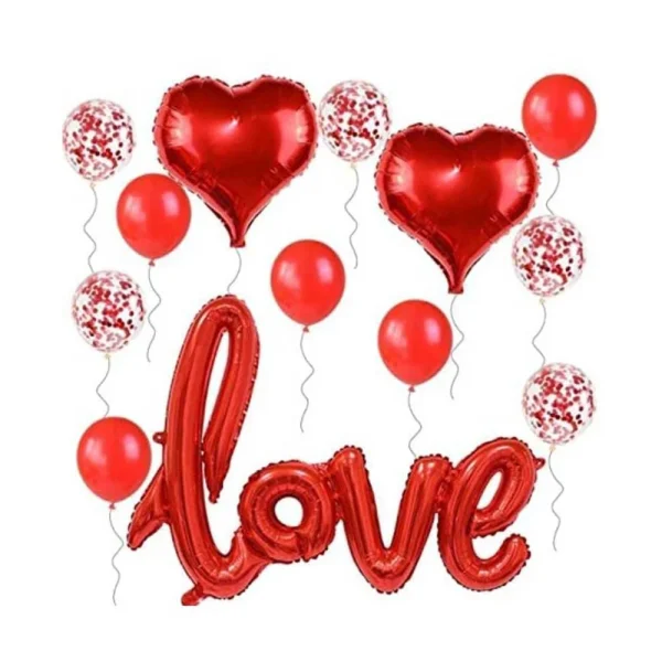 Love Confetti Balloon Set