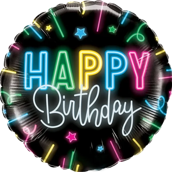 Happy Birthday Neon Glow